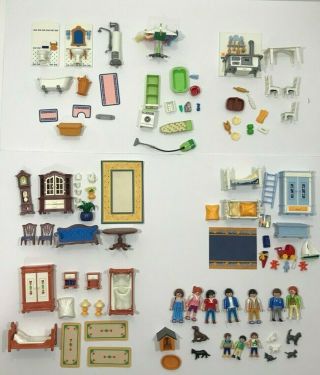 Playmobil 5300 Victorian 3 Story Mansion furnished,  Figures &extras (Doll House) 3