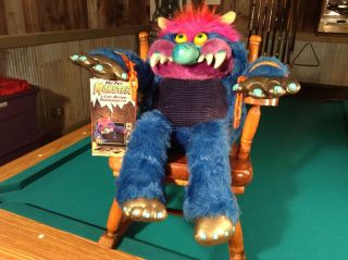 Vintage My Pet Monster Amtoy with handcuffs and VHS movie in 2