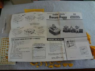 RARE 1969 AURORA BANANA SPLITS BUGGY MODEL KIT // COMPLETE w/ BOX // 1/25 // NM, 12