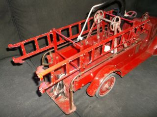 Buddy L 205 Hose & Ladder Fire Truck 1925 - ' 27 Rare Variation 8