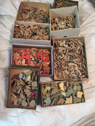 Vintage.  Wooden Puzzles
