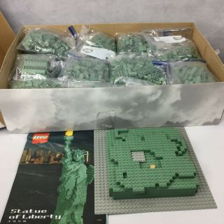 Lego Statue Of Liberty 3450 Sculptures First Edition Box Instructions Bag