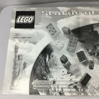 Lego Statue Of Liberty 3450 Sculptures First Edition Box Instructions Bag 7