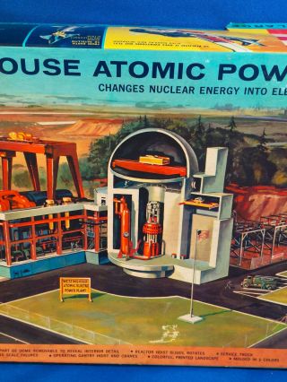 1959 RARE Revell Westinghouse Atomic Power Plant Model Kit Manuals VTG 3