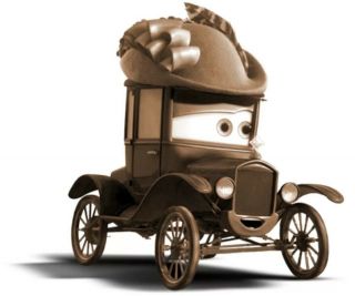 Disney Pixar Cars Toons Time Travel Mater Unreleased Lizzie Prototype 1:55 2