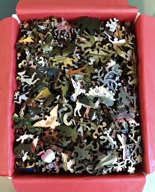 Liberty Puzzles Wooden Jigsaw Puzzle “The Carpet Merchant” 658 piece JUMBO 16x21 4