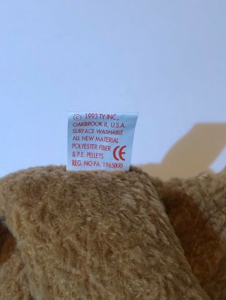 Ty Beanie Baby - Curly - Extremely Rare Surface Sticker - Many Errors 6