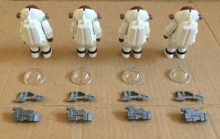 PLAYMOBIL,  LOTE OF 9 ASTRONAUT FIGURE WITH THE HELMETS DAMAGE,  2016,  MOC. 6