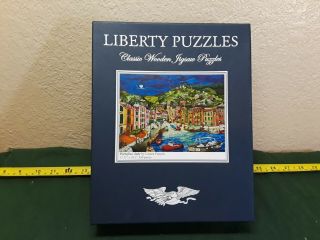 Liberty Wooden Jigsaw Puzzles,  " Portofino,  Italy " Pergola,  Pre - Owned,  Complete