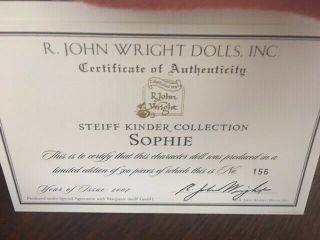R.  John Wright Steiff Kinder Sophie 5