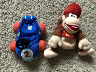 B D And A Diddy Kong Racing Plush Nintendo Promo With Kart Bda