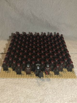 Lego Uruk - Hai Army.  110 Soldiers With Helmets,  Chest Plates,  Shields,  Weapons
