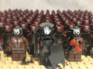 LEGO Uruk - Hai Army.  110 Soldiers with Helmets,  Chest plates,  Shields,  Weapons 2