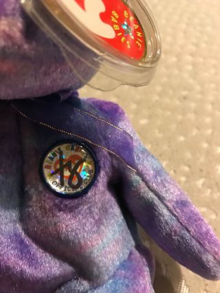 beanie baby signed clubby IV silver 2