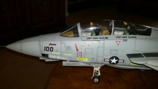 JSI 1/18 Scale F - 14 Tomcat Black Knights LED Light Up Edition with 10
