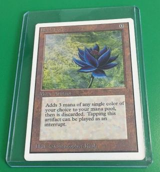 Black Lotus Mtg Unlimited Edition (a Power 9 Card)