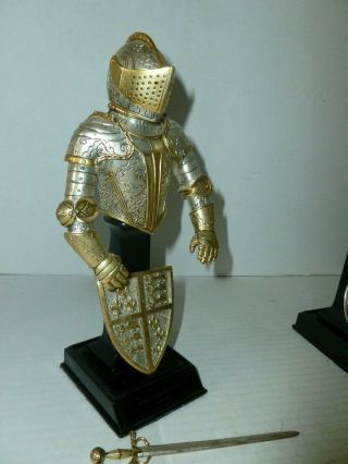 6 FRANKLIN ARMOR AND WEAPONS 24K GILT WASH ON PEWTER 7