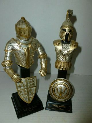 6 FRANKLIN ARMOR AND WEAPONS 24K GILT WASH ON PEWTER 9