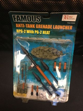 Armoury 12 " Action Figure Anti - Tank Grenade Launcher Rpg - 2 With Pg - 2 Heat Set