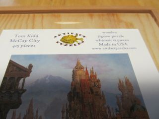 Artifact Puzzle - Tom Kidd McCay City Wooden Jigsaw NO LONGER AVAILABLE 2