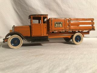 Kingsbury Toys Stake Truck Wind Up Large Version Rare