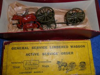 Rare Britains Pre - War 1331 General Service Limbered Wagon Active Service Order