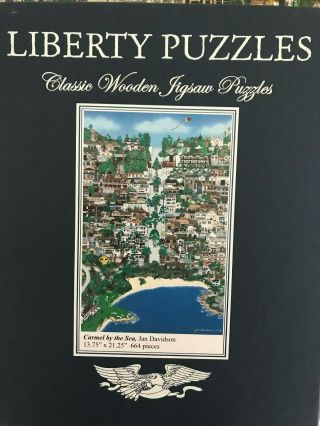 Liberty Classic Wooden Puzzle,  Carmel by the Sea,  Jan Davidson 2