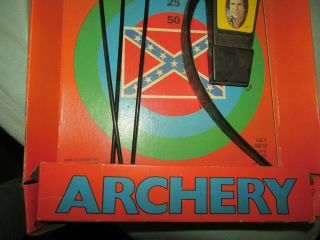 Dukes of Hazzard Archery Set Bow Arrows Belt Target Opened but all there 5