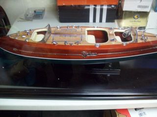Typhoon Speed Boat 38 " - Handmade Wooden Model Boat