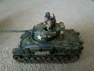 King & Country World War 2 Dd27 Us M4 Sherman Tank Easy 8 With 3 - Man Crew