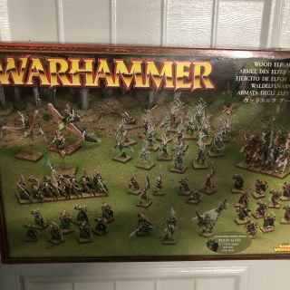 Warhammer Fantasy Wood Elves Army Aos Rare/oop