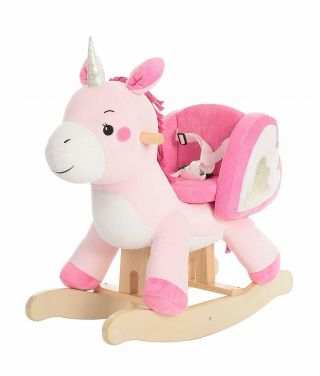 Labebe Baby Rocking Horse Pink Ride Unicorn Kid Ride On Toy For 1 - 3 Year (c1)