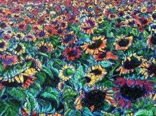 Liberty Wooden Jigsaw Puzzle Sunflower Splatter Paint 4
