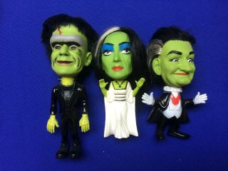 Remco Munsters Grampa,  Herman,  And Lily Dolls -