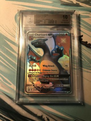 Bgs Hidden Fates Shiny Charizard 10 Pristine Sv49 Open To Offers