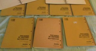 Dukes of Hazzard Spiral Notebooks Orig Price Tag Line 3 Ring 10