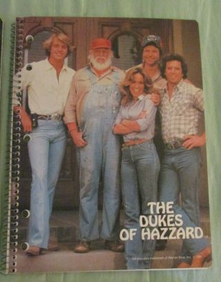 Dukes of Hazzard Spiral Notebooks Orig Price Tag Line 3 Ring 2