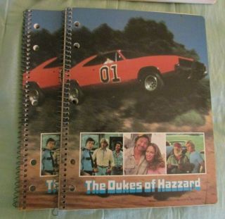 Dukes of Hazzard Spiral Notebooks Orig Price Tag Line 3 Ring 3