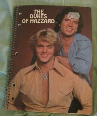 Dukes of Hazzard Spiral Notebooks Orig Price Tag Line 3 Ring 5