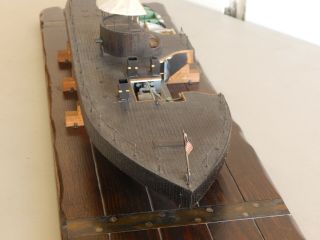 USS Monitor Ship Model Cutaway Detailed Interior Union Ironclad Civil War 25 