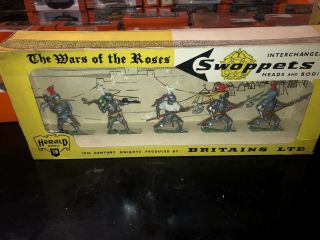 VINTAGE BRITAINS SWOPPET KNIGHT BOX,  WARS OF THE ROSES,  Toy Soldiers UK 3 Extra 2