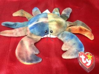 ❤️most Rare❤️ (19 Errors,  No Star,  Waterlooville) Claude The Crab Ty Beanie Baby