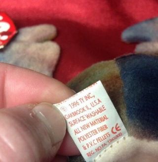 ❤️MOST RARE❤️ (19 Errors,  NO Star,  Waterlooville) CLAUDE the Crab Ty Beanie Baby 7