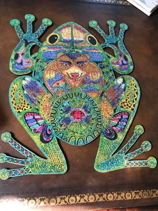 Liberty Classic Wooden Jigsaw Puzzles 498 Pieces— Frog By Sue Coccia