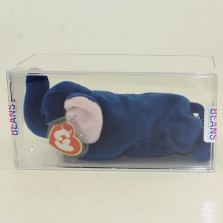 Authenticated Ty Beanie Baby - Peanut The Royal Blue Elephant (3rd Gen Hang Tag)