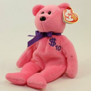 Ty Beanie Baby - Billionaire Bear 10 (signed By Ty Warner) - Mwmts