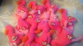 12 Rare Made In Korea Tags 3rd.  Gen Ty Beanie Babies Pinky P.  V.  C Pellets