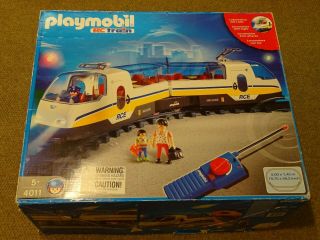 Playmobil Train Set 4011 Passenger Set With Lights Complete Box G Scale