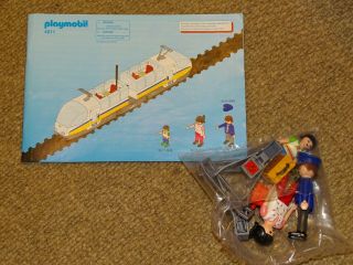 Playmobil TRAIN SET 4011 Passenger set with lights complete box G scale 4