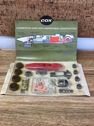 1960’s 1/24 Scale Cox Ferrari Formula One Model Slot Cars Complete Cc4